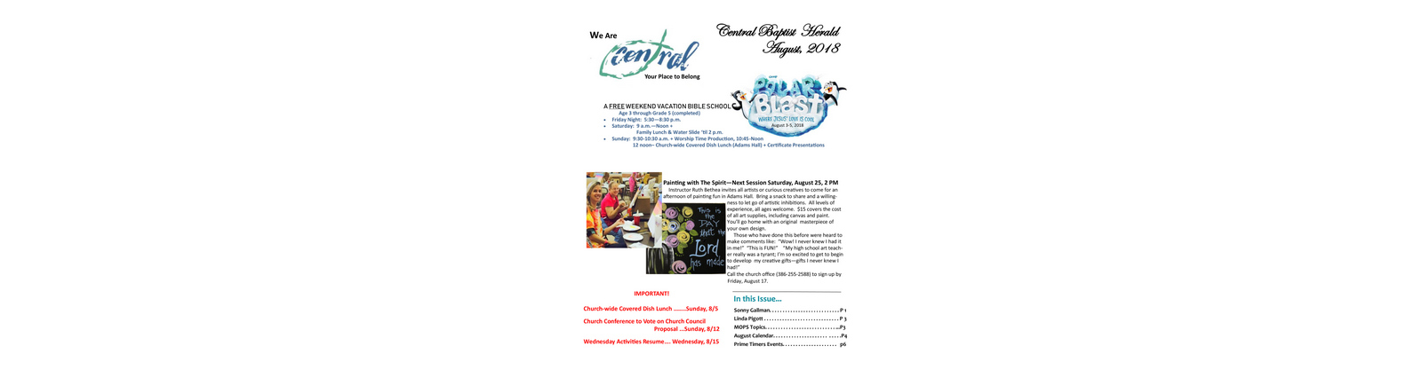 Central Baptist Herald, August 2018